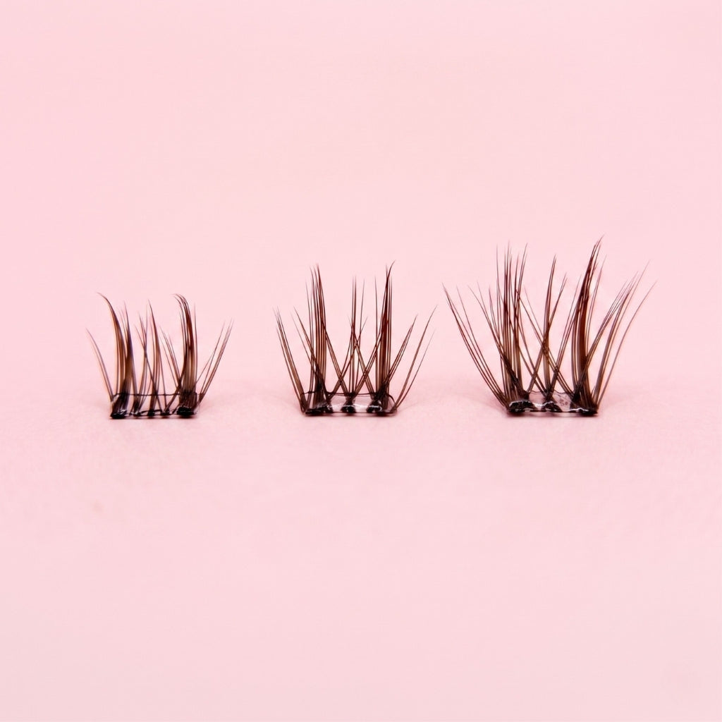 Coffee Date Brown Pre-Glued Lash Clusters