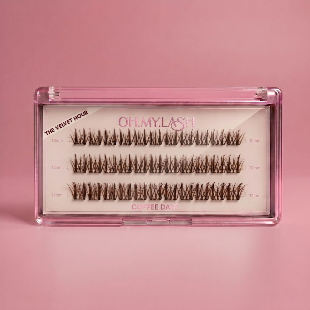 Coffee Date Brown Pre-Glued Lash Clusters