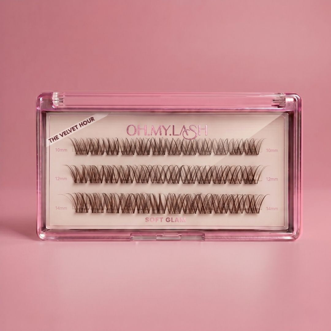 Soft Glam Brown Pre-Glued Lash Clusters
